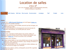 Tablet Screenshot of location-salle-paris18.fr